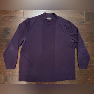 Men’s Delta Air Lines Employee Plum Uniform Sweater- Size XL (46-48)